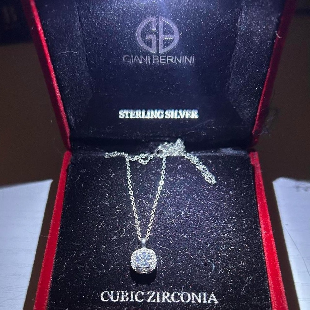 Giani Bernini Silver Necklace with Cubic Zirconia